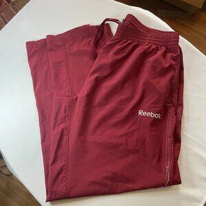 Reebok Sweatpants Men XL Adult Red Pockets Joggers Pants